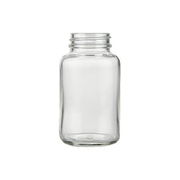 175ml (6oz) Amber Powder Jar – UV-Protective Glass Jar for Cosmetics & Powders