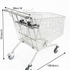 Refurbished Shopping Trolley with Twin Toddler Seats, 212 Litre Capacity, 1095 x 590 x 1010 mm