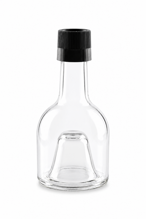 250ml stackable clear glass bottle with grinder top