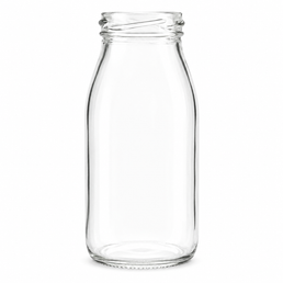 250 ml skruvkorksglasflaska för mjölk | grossistflaska i mejeriglas