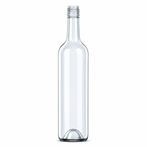 750 ml flintglas Bordeaux-vinflaska – 30 mm skruvkork