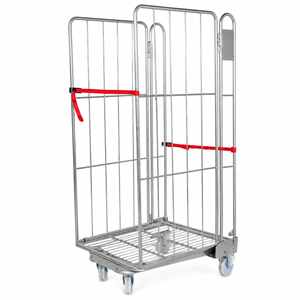 Used 2-Sided Roll Cage | Heavy Duty Galvanised Roll Container | 500kg Capacity