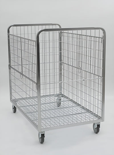 Container for Cartons 800x1200 H1200 – Large Roll Cage for Boxed Goods Handling