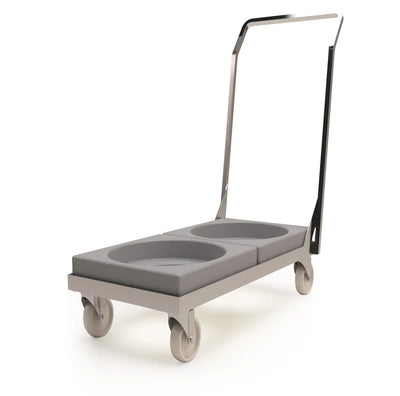 Double Dolly Trolley for 18L, 30L, 45L & 73L Stacking Bins – Compatible with 90L Nesting Bin & 90L Tapered Nesting Bin – Food Approved