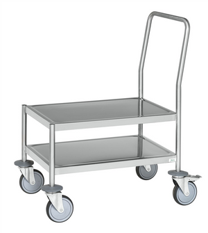 Stainless Steel Platform Trolley – C3 (AISI 304) – 800 × 550 × 905 mm