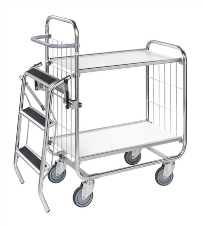 Series 8000 Adjustable Shelving Trolley – Electrogalvanised Flex Cart – 250kg Capacity (1195 × 470 × 1120 mm)