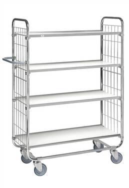 Series 8000 Shelving Trolley – Electrogalvanised – 250 kg Capacity (815 × 470 × 1590 mm)