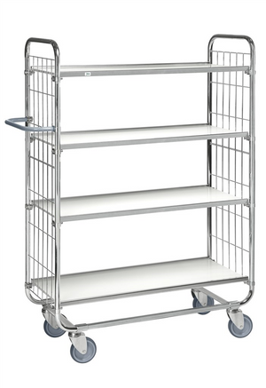 Series 8000 electrogalvanised steel shelving trolley with 250kg capacity