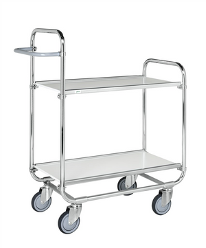 Series 8000 electrogalvanised shelving trolley with adjustable shelves and 250kg load capacity