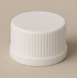 28/R3 White Polypropylene Wadless Caps – Durable, Easy Seal