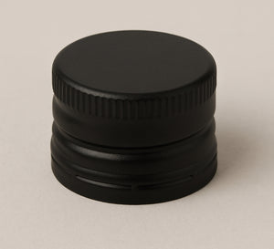 18mm Tamper-Evident Black Cap with EPE Liner – Ideal for Oil Bottles