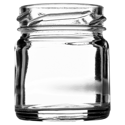 30ml (1oz) Mini Empty Glass Jar with 43mm Twist-Off Lid