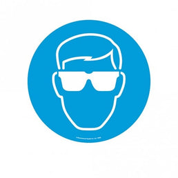 Floor Marker Graphic Sign - Eye Protection Must Be Worn