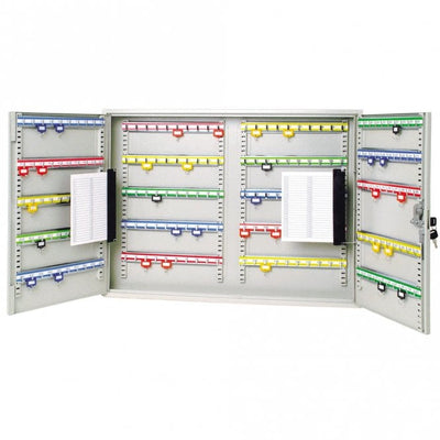 Wall Mounted Heavy Duty Double Door Key Cabinet – Cam Lock, 200-400 Keys