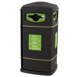 Heritage Square Outdoor Recycling Bin - 130 Litre