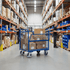 Mesh Sided Platform Trolley with Brake – 500kg Capacity