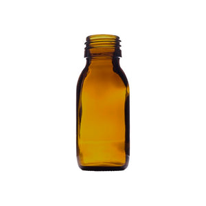 60ml amber medical round glass bottle supplied on a bulk pallet of 9,900 units