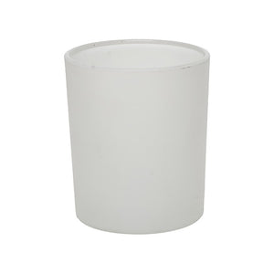 20cl Flat-Based Candle Glass – Matte White – 200ml Candle Jar