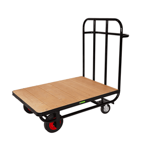 Heavy Duty Warehouse Platform Trolley, Single Ended Push Handle, 500kg Capacity
