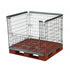 Stackable Pallet Retention Unit with Half Hinged Gate