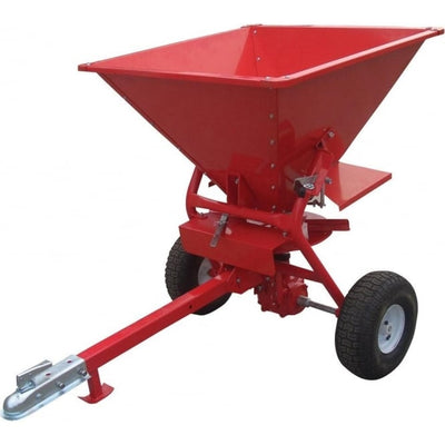 Towable Steel Salt Spreader 160kg Capacity for Snow & Ice Gritting, 50mm Ball Hitch
