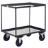 Heavy Duty 2 Shelf Steel Tray Trolley 600kg Capacity