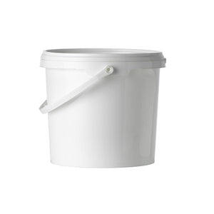 5 Litre White Bucket with Tamper Evident Lid